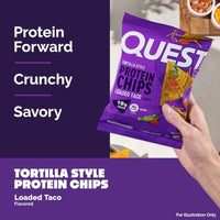 Thumbnail for Image 4 of Quest Nutrition Loaded Taco Tortilla Style Protein Chips, 1.1 oz (Pack of 4)