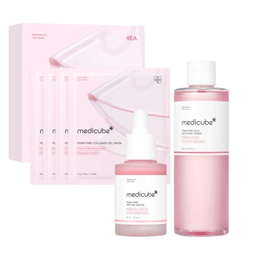 Image 1 of Default Title for the product medicube PDRN Trio Set - PDRN Peptide Serum, CICA Soothing Toner & Gel Mask