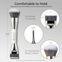 Thumbnail for Image 6 of ALBEAUT Foundation Brush for Liquid Makeup, Flat? Dual Makeup Brush