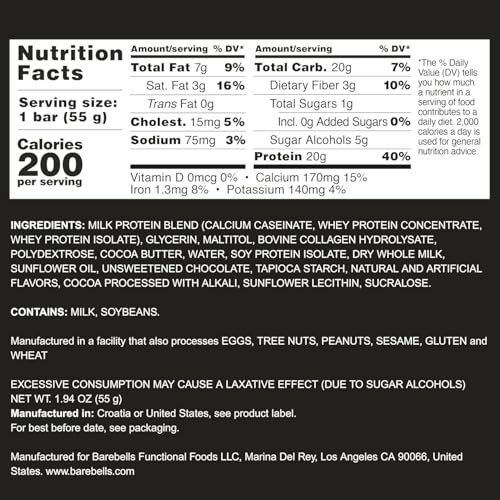 Image 2 of BAREBELLS Barebells Bars Cookies & Cream 55g 2-Pack