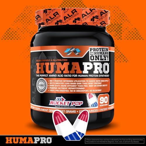 Image 3 of ALR Industries Humapro Vegan EAA Formula Rocket Pop 90 Servings