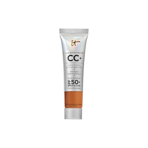 Image 2 of 21W Rich (rich with yellow undertones) for the product IT Cosmetics Mini CC+ Cream with SPF 50+ Full Coverage Natural Foundation
