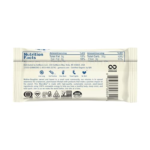 Image 3 of GoMacro Macrobar, Oatmeal Chocolate Chip, 2.3 Ounce