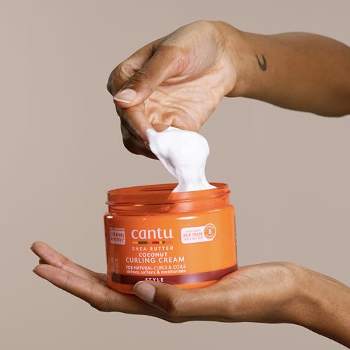 Image 8 of Cantu Coconut Curling Cream with Shea Butter for Natural Hair, 12 oz