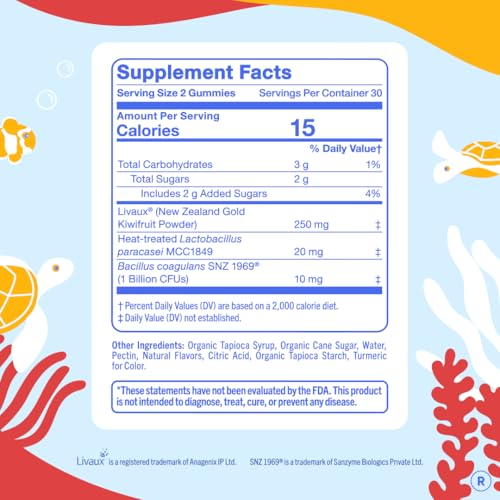 Image 3 of FIRST DAY Kids Probiotic Gummies, 3-in-1 Prebiotic + Postbiotic, 60ct