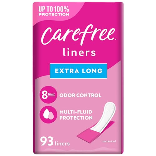 Image 1 of Default Title for the product Carefree Light Panty Liners, Extra Long, Wrapped, Unscented, 93 ct