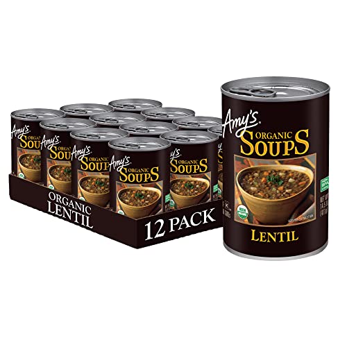 Image 1 of Default Title for the product Amy's Soup Organic Lentil (12 Pack) 14.5 Ounce
