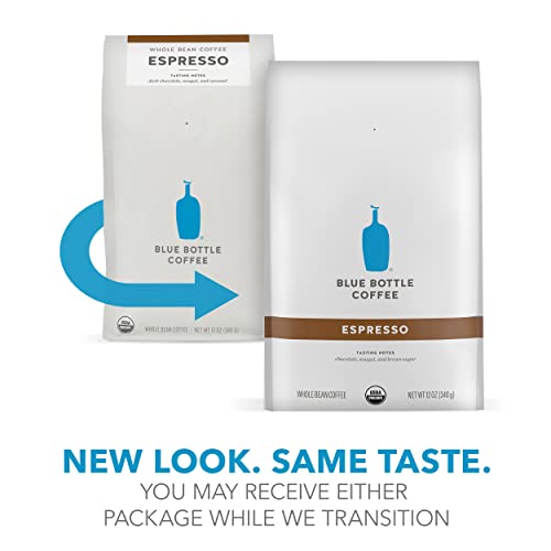 Image 2 of Blue Bottle Coffee Whole Bean Organic Coffee Espresso Dark Roast 12 Ounce bag