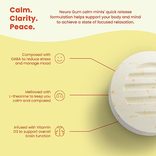 Image 3 of NeuroGum Calm & Clarity Mints (Honey Lemon, 180 Pieces)