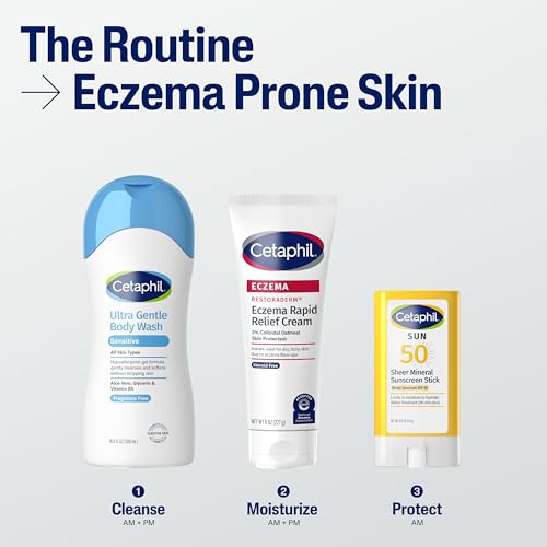 Image 6 of Cetaphil RESTORADERM Eczema Flare-Up Relief Cream, Colloidal Oatmeal, 8oz