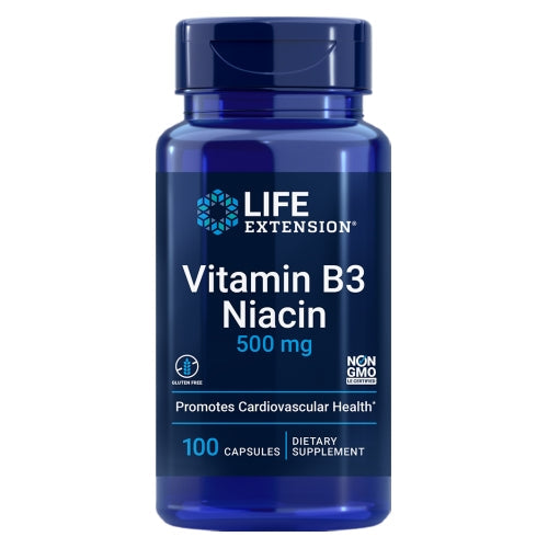Life Extension Vitamin B3 Niacin 500 MG 100 caps