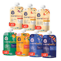 Thumbnail for Image 1 of Default Title for the product Cerebelly Organic Baby Food Pouches, Bean & Veggie Protein Bundle, 18ct