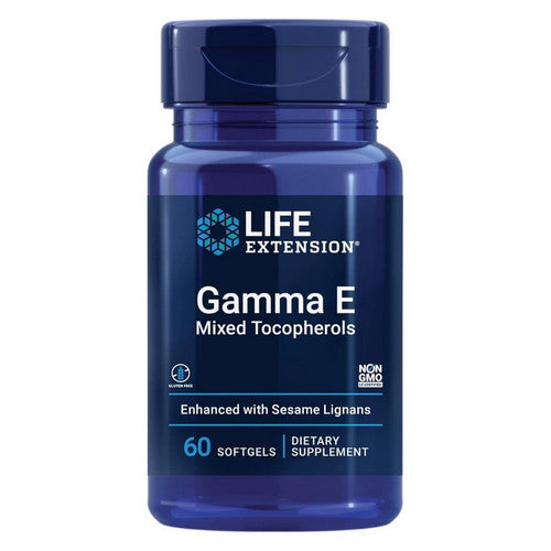 Life Extension Gamma E Mixed Tocopherols 60 Softgels
