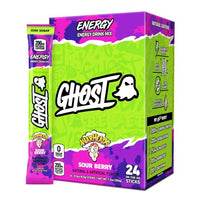 Thumbnail for Image 1 of Default Title for the product GHOST Sugar-Free Energy Drink Packets, Warheads Sour Berry, 24 To Go Sticks