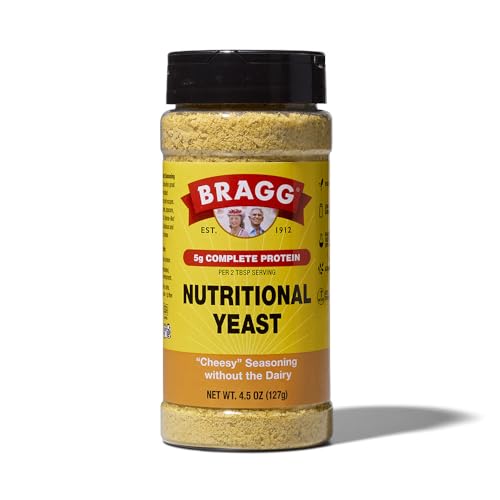 Image 1 of Cheesy / 4.5 Ounce (Pack of 1) for the product Bragg Premium Nutritional Yeast Seasoning 4.5 Ounce