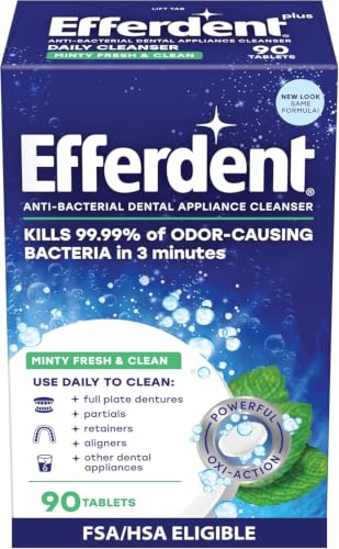 Image 2 of 90 Count (Pack of 5) for the product efferdent Retainer Cleaning Tablets