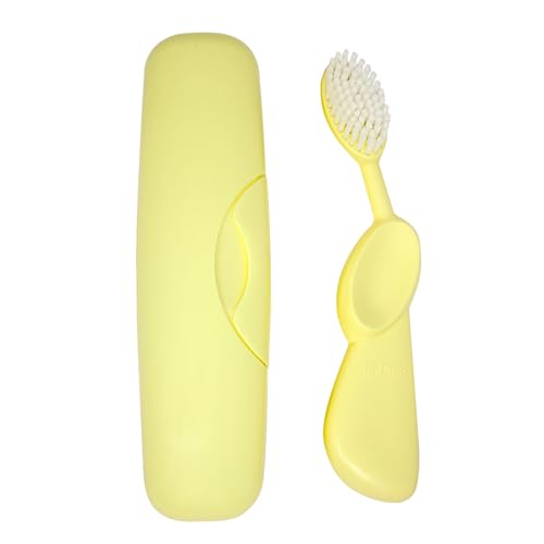Image 2 of Lemon / 1 Count (Pack of 1) / Left Handed Brush for the product RADIUS Toothbrush Original Big Brush