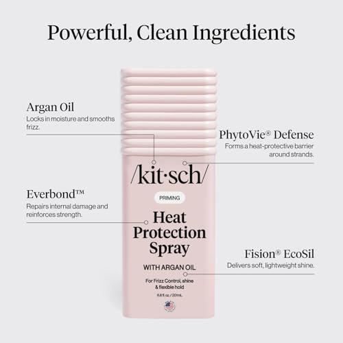 Image 5 of Kitsch Heat Protection Spray for Hair - With Argan Oil 6.8oz
