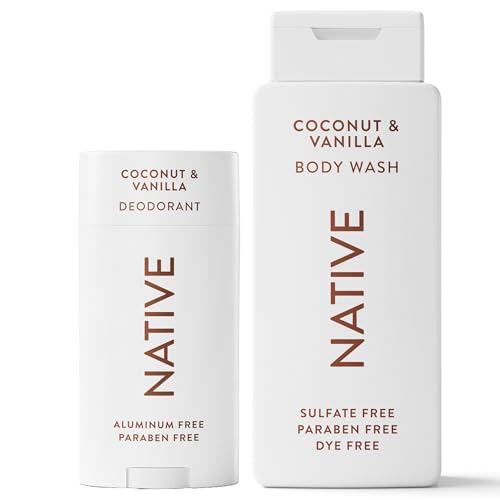Image 1 of Default Title for the product Native Aluminum Free Deodorant & Body Wash Bundle 2.65 oz & 18 oz (Pack of 2)