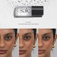 Thumbnail for Image 5 of Saie Saieglow Bestsellers Kit - Full-Size Dew Blush, Mini Glowy Super Gel & City Set Setting Spray (3 Ct)