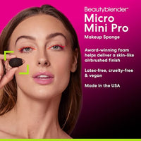 Thumbnail for Image 2 of beautyblender Micro Mini Pro Black Makeup Sponges, 2 Pack