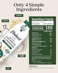 Thumbnail for Image 2 of Elmhurst 1925 Unsweetened Coconut & Cashew Milk - 32 Fl. Oz (6-Pack)