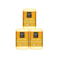 Thumbnail for Image 1 of Default Title for the product One With Nature Lemon Sage Dead Sea Salt Exfoliating Soap Bar, 4 oz 3 Pack