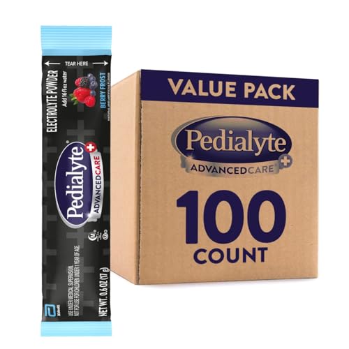 Image 12 of Berry Frost / 100 Count for the product Pedialyte AdvancedCare Plus Electrolyte Powder Packets