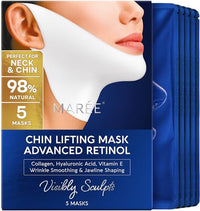 Thumbnail for Image 1 of Default Title for the product MAREE Retinol V Line Lifting Mask - Neck & Double Chin Lifting Mask - 5 Ct