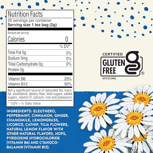 Image 2 of Celestial Seasonings Tension Tamer Herbal Tea, Caffeine Free, 20 Tea Bags Box (Pack of 6)