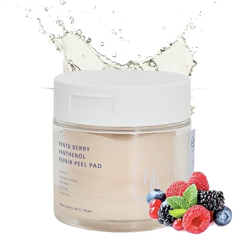 Image 1 of Default Title for the product HEVEBLUE Penta Berry Panthenol Repair Peel Pad - 70 Pads