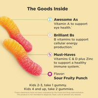Thumbnail for Image 3 of OLLY Kids Multi Gummy Worms, Overall Wellness & Immune Support - 70 Count