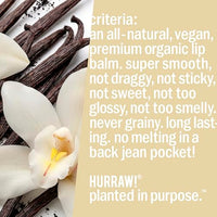 Thumbnail for Image 6 of HURRAW! Vanilla Bean Lip Balm, 2 Pack