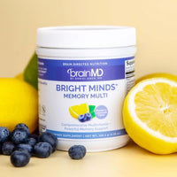 Thumbnail for Image 4 of BrainMD Dr Amen Bright Minds Memory Multi, Blueberry Lemon - 5.59 oz Powder