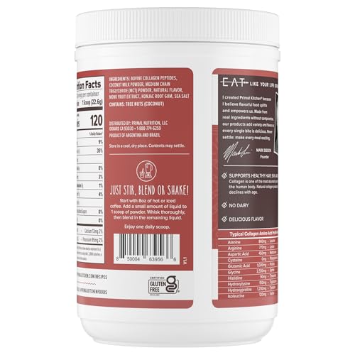 Image 4 of Primal Kitchen Hazelnut Creamer Collagen Peptide Mix, 10.3oz
