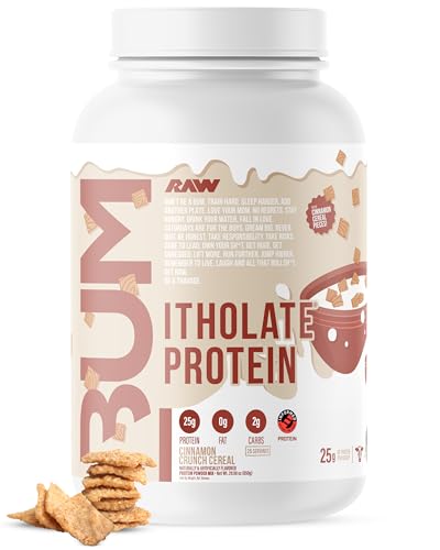 Image 1 of Default Title for the product RAW Whey Protein Powder Isolate Cinnamon Crunch 1.7 lbs