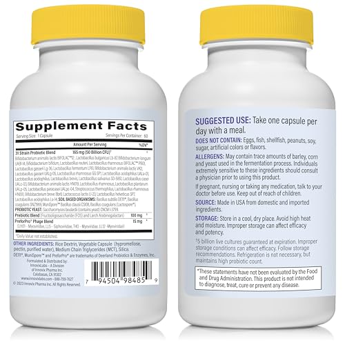 Image 2 of InnovixLabs Multi Probiotic & Curcumin Bundle Multi-Strain Probiotic (60 Time-Release Capsules) Turmeric Curcumin (100 Time-Release Tablets)