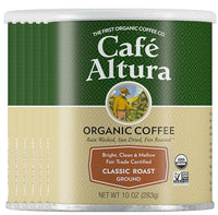 Thumbnail for Image 1 of Default Title for the product Cafe Altura Ground Organic Coffee, Fair Trade Classic Roast, 10 oz Can