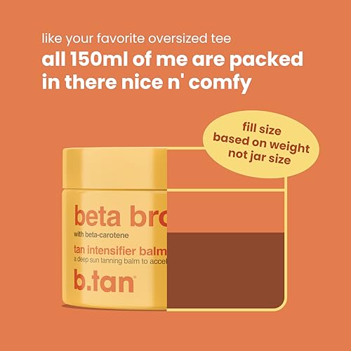 Image 3 of B.TAN 0 SPF Tanning Oil Balm - Beta Carotene Browning Sun Tan Gel 150ml
