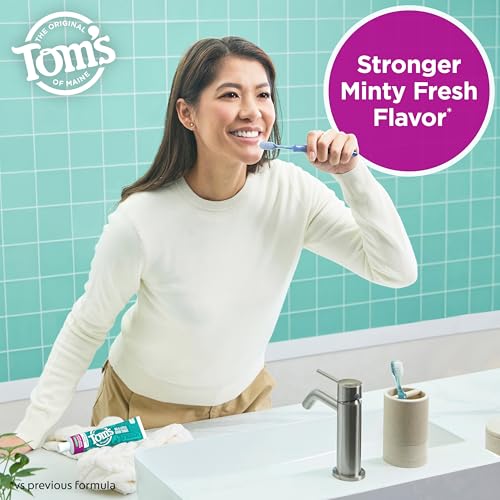 Image 3 of Tom's of Maine Antiplaque and Whitening Toothpaste, Spearmint, 3 Pk, 4.5 oz