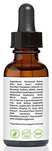Image 6 of Vitamin C Serum for Face 20% with Hyaluronic Acid & Vitamin E, 1 fl. oz.
