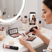 Thumbnail for Image 4 of KINGMAS Flat Top Foundation Brush, Premium Kabuki Makeup Brush