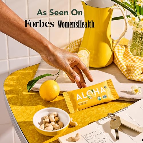 Image 5 of ALOHA Organic Plant Based Protein Bars - Lemon Cashew - 12-Count