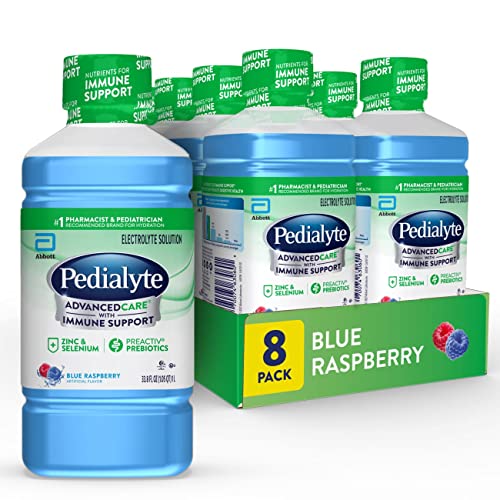 Image 4 of Blue Raspberry / 33.8 Fl Oz (Pack of 8) for the product Pedialyte AdvancedCare Electrolyte Drink