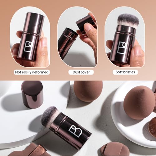 Image 2 of BS-MALL Telescopic Kabuki Brush & 7 Sponge Set