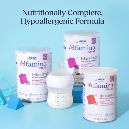 Image 6 of Alfamino Junior Amino Acid Based Pediatric Formula, Unflavored, 14.1 Oz Canister