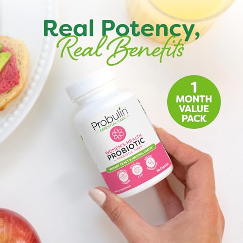 Image 4 of Probulin Womens Probiotic - Vaginal, UT, Gut & Immune Health with Lactobacillus Reuteri - 20 Billion CFU, 12 Probiotic Strains & Prebiotics - 30 Vegan, Gluten Free Capsules for Whole-Body Wellness