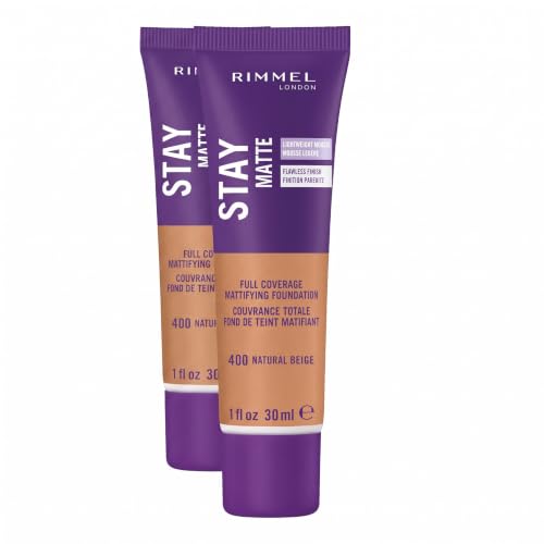 Image 28 of Natural Beige / 1 Fl Oz (Pack of 2) for the product Rimmel Stay Matte Liquid Foundation