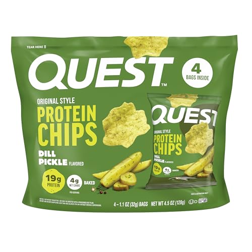 Image 14 of Dill Pickle / 1.1 Ounce (Pack of 32) for the product Quest Nutrition Protein Chips Variety Pack