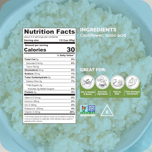 Image 2 of Poshi Riced Cauliflower 7oz 6 Pack